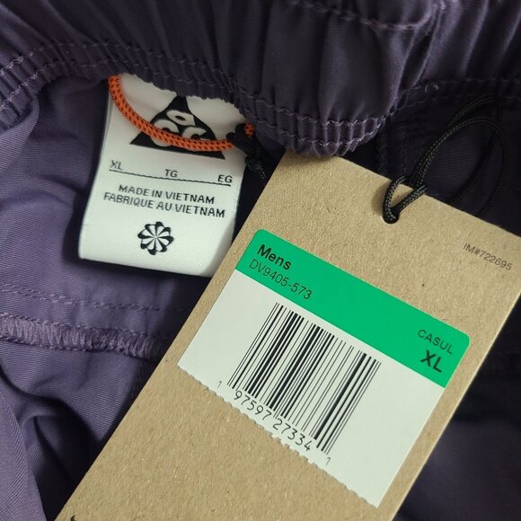 Nike ACG Snowgrass Cargo Shorts DV9405-573 Size XL Purple - Picture 4 of 6